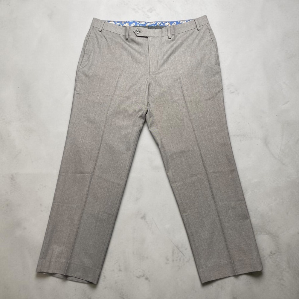 Lauren‎ Ralph Lauren Mens Tan Heathered Flat Front Dress Pants 38W x 28L Stretch